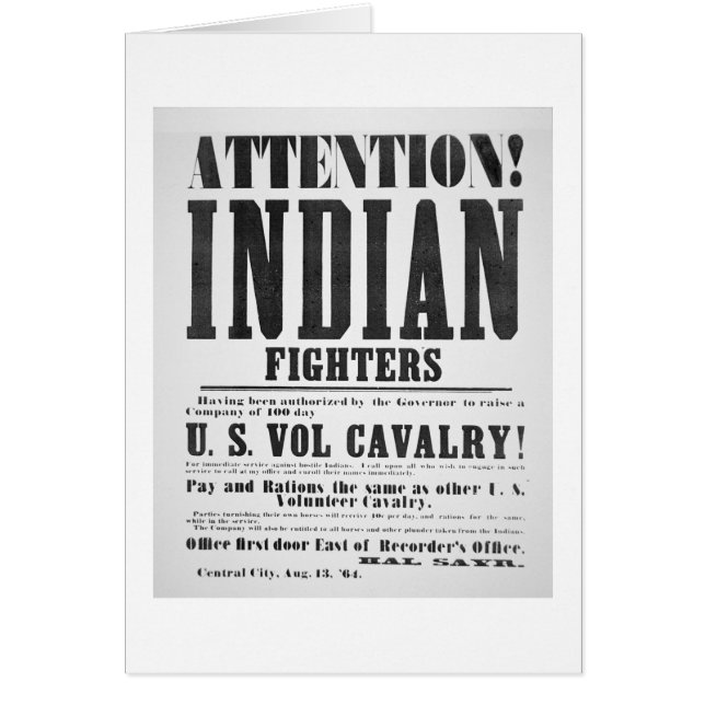 Affiche de recrutement pour la cavalerie (Devant)