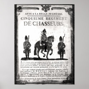 Affiche de recrutement pour le cinquième régiment