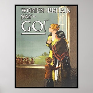 Affiche de recrutement pour les femmes vintages br