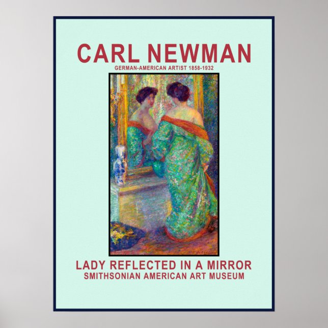 Affiche de réflexion de Carl Newman (Devant)