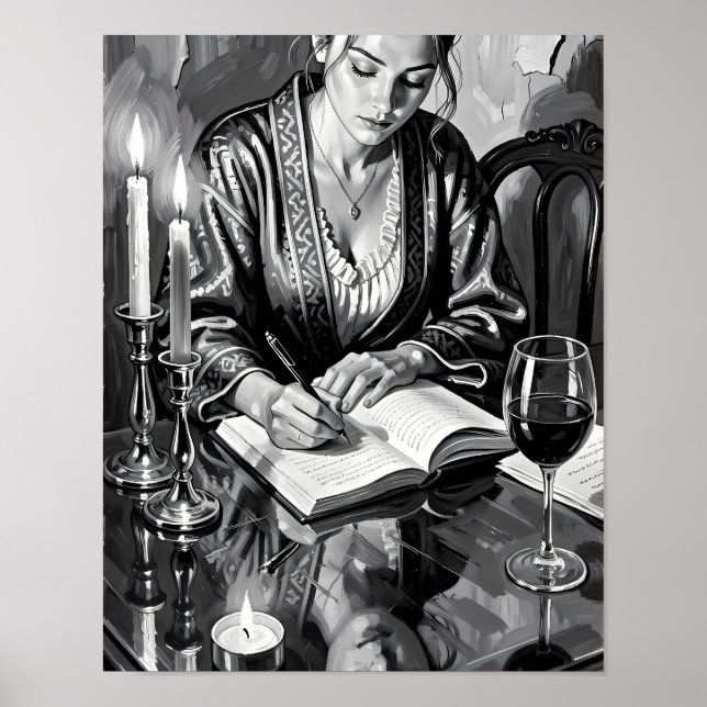 Affiche de réflexions à la lumière des bougies dan (Devant)