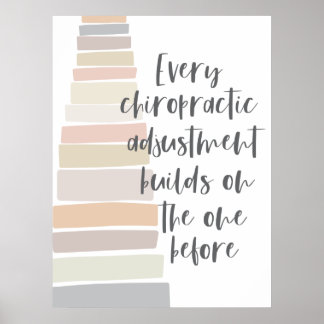 Affiche de réglage chiropratique, Chiropratique
