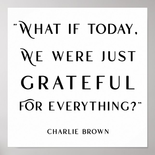 Affiche de remerciement de typographie moderne (Devant)