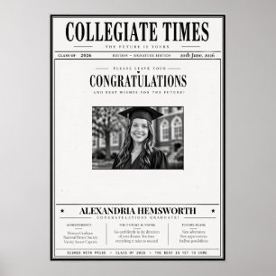 Affiche de remise des diplômes avec signature et j