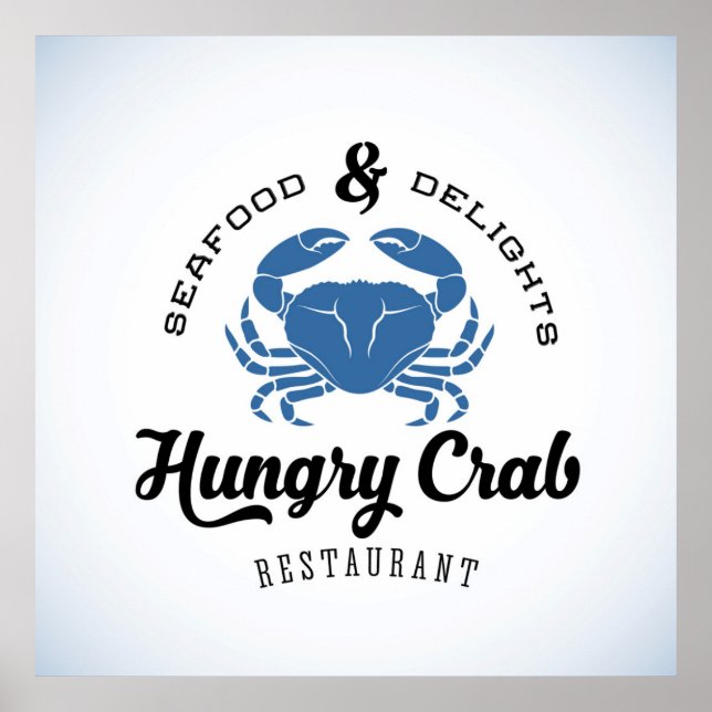 Affiche de restaurant Crab Hungry (Devant)