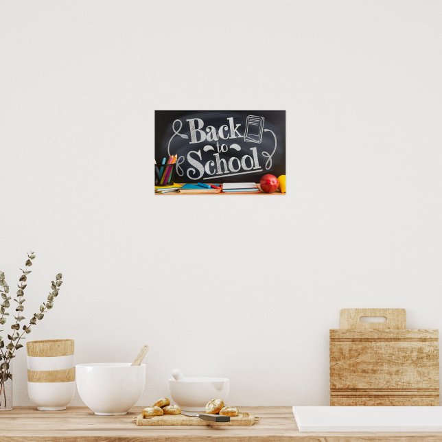 Affiche de retour à l'école (Cuisine)
