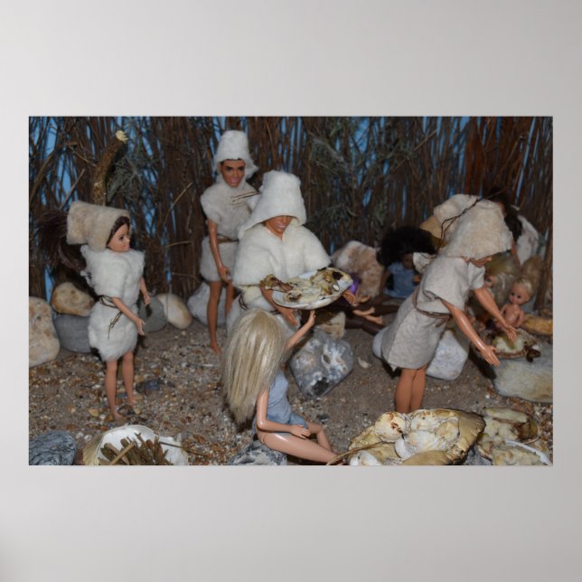 Affiche De retour de la chasse. (Devant)