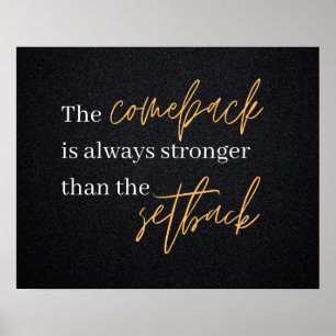 Affiche de retour plus fort que l'échec