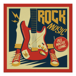 Affiche de Retro Rock Music