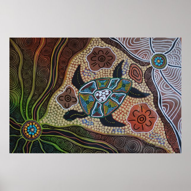 Affiche de rêve de tortue (Devant)