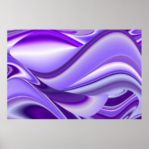 Affiche de rêves d'arc-en-ciel de fleurs violettes