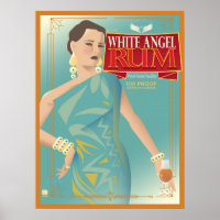 Affiche de rhum blanc