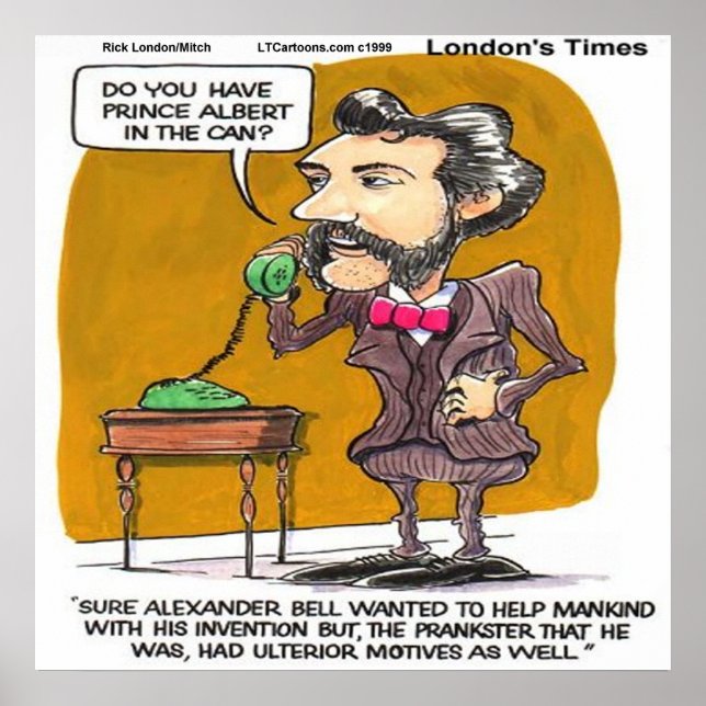 Affiche de Rick London drôle Alexander Bell PhoneP (Devant)