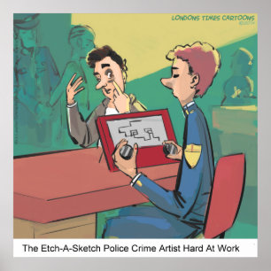 Affiche de Rick London, l'artiste de croquis de po