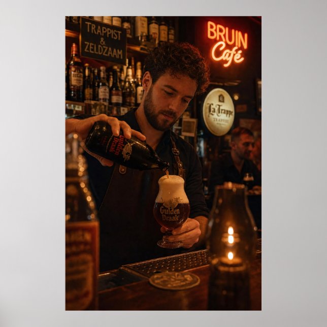 Affiche de rituel de bière à la lueur des bougies  (Devant)