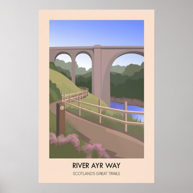 Affiche de River Ayr Way des Grandes Randonnées d' (Devant)