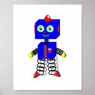 Affiche de robot décoration chambre de garçons mig