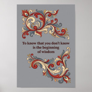 Affiche de Rosemaling nordique, Art mural de citat