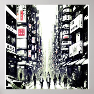 Affiche de rue de Tokyo