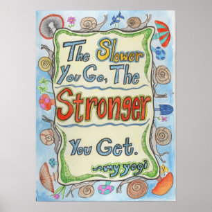 Affiche de sagesse d'escargot