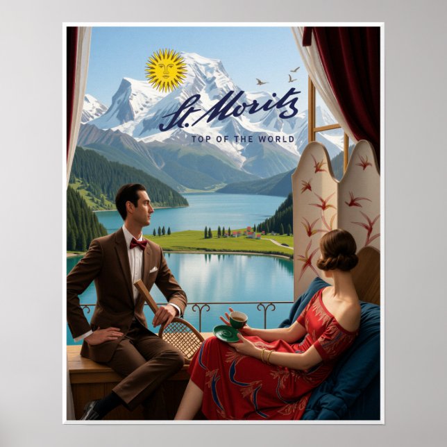 Affiche de Saint-Moritz  (Devant)