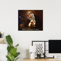 Affiche de Sainte Catherine de Sienne (Franceschin