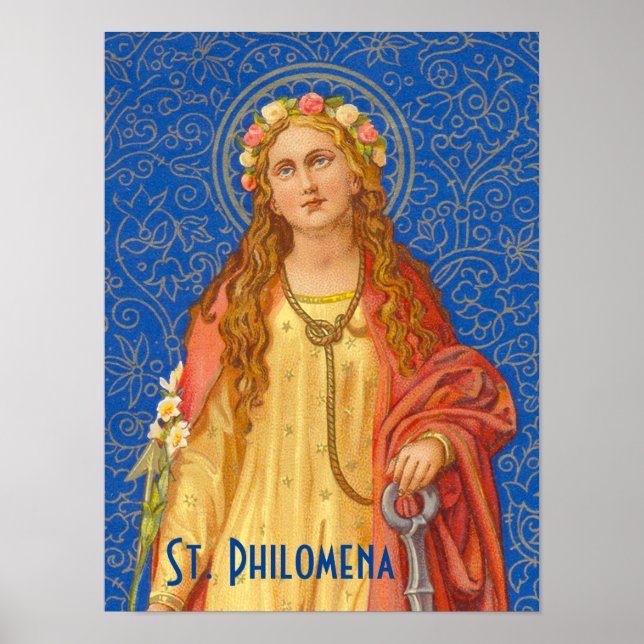 Affiche de Sainte Philomène avec une ancre (SNV 05 (Devant)