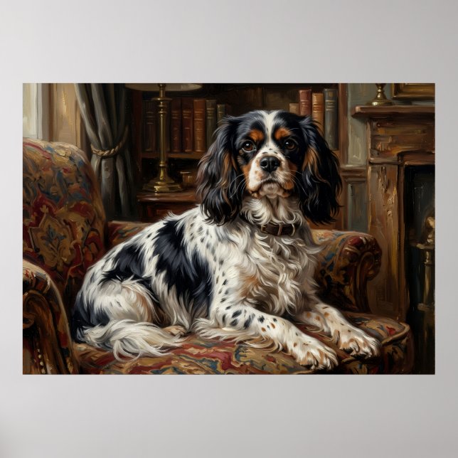 Affiche de salon Cavalier King Charles Spaniel  (Devant)