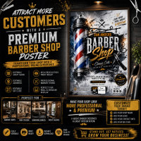 Affiche de salon de coiffure modifiable | Enseigne
