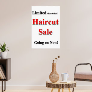 Affiche de salon de coiffure pour hommes Flawless