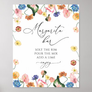 Affiche de salon de Margarita florale pour la douc