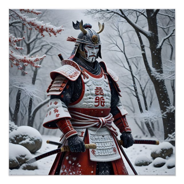 affiche de samouraï japonais (Devant)