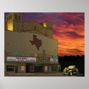 Affiche de San Angelo de théâtre du Texas