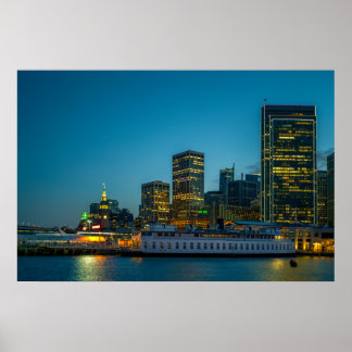 Affiche de San Francisco Waterfront | City Lights
