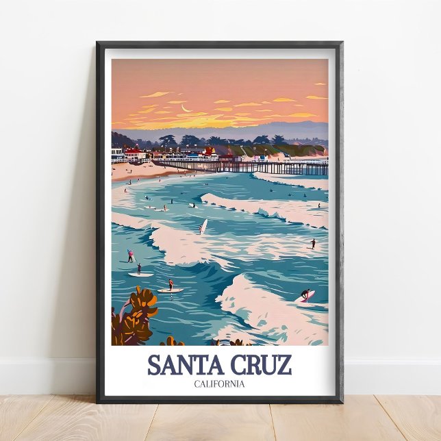 Affiche de Santa Cruz - Art de Santa Cruz - Impres (Créateur téléchargé)