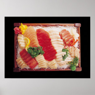 Affiche de sashimi