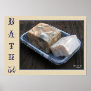 Affiche de savon primitive