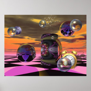 affiche de science-fiction artistique