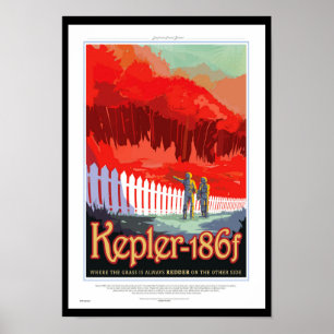 Affiche de science-fiction de voyage futur de la N