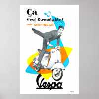 Affiche de scooter art de scooter à moteur impress