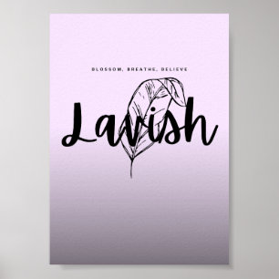Affiche de script somptueux Art mural minimaliste