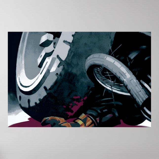 Affiche de sécurité routière allemande des années  (Devant)