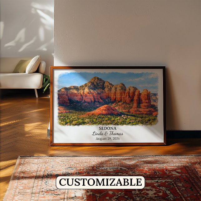 Affiche de Sedona Arizona, Aquarelle, Sur mesure (Créateur téléchargé)