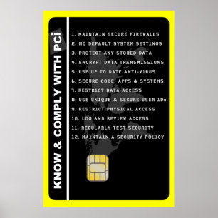 Affiche de sensibilisation à la sécurité PCI