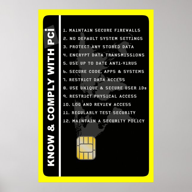 Affiche de sensibilisation à la sécurité PCI (Devant)