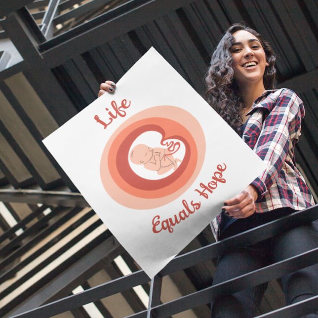Affiche de sensibilisation pro-vie « La vie égale  (Créateur téléchargé)