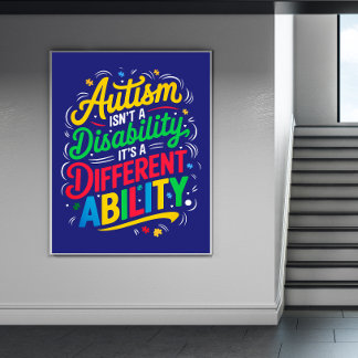 Affiche de sensibilisation sur l'autisme