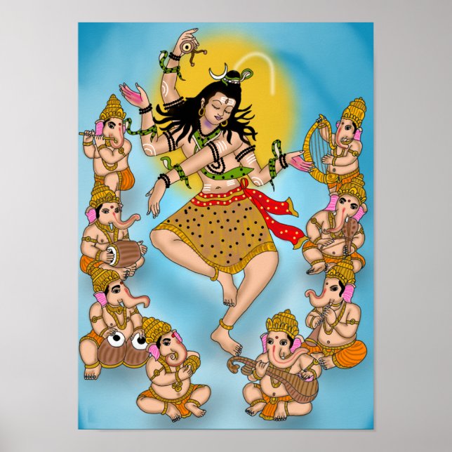 Affiche de Shiva dansant (Devant)
