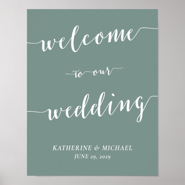 Affiche de signalisation de réception de mariage v (Devant)