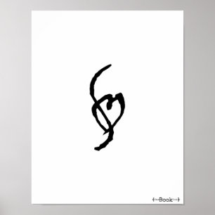 Affiche de signature de marque de fumeron